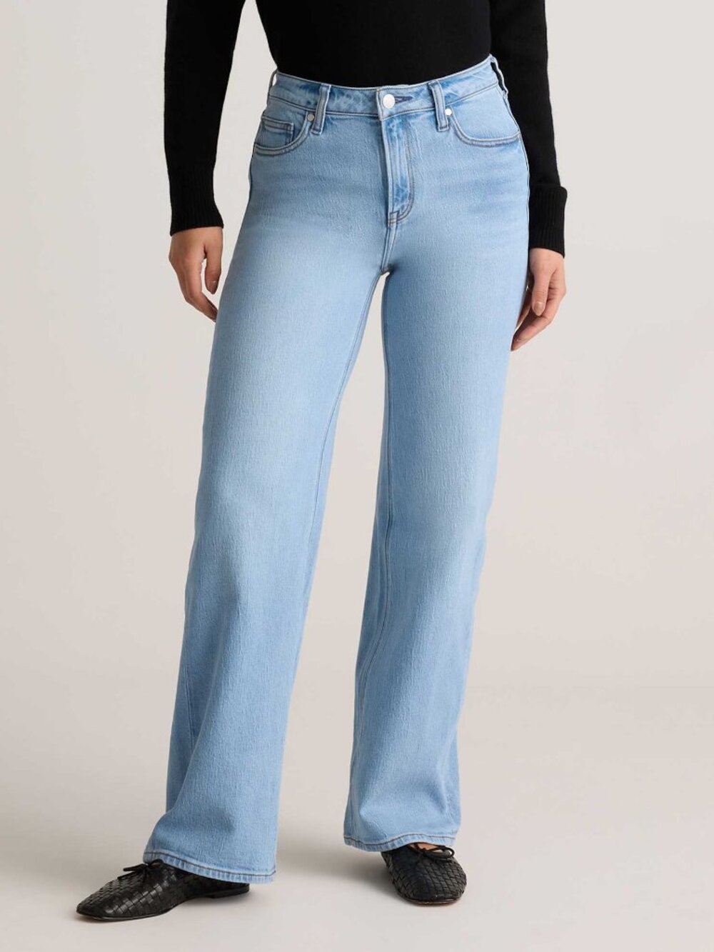 Quince Bella Stretch Relaxed Jeans Size 30